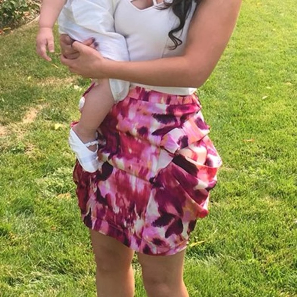 Multi Pink Bebe Skirt